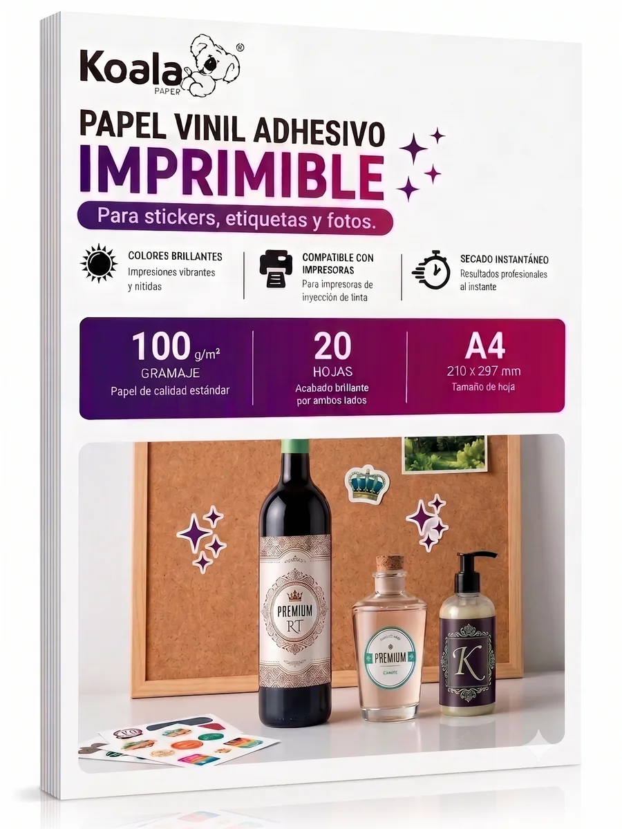 Papel Vinil Adhesivo Imprimible