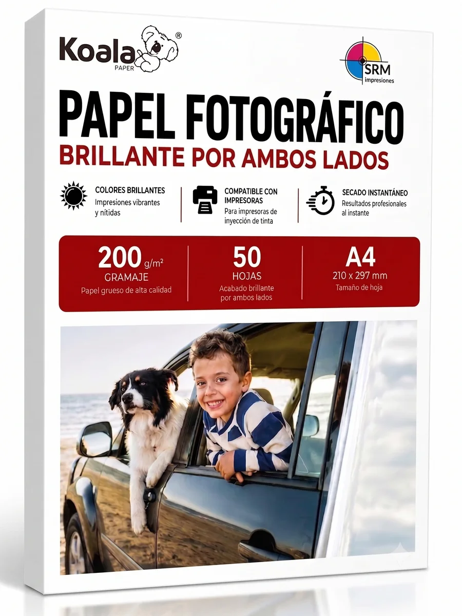 Papel Fotográfico Brillante por Ambos Lados