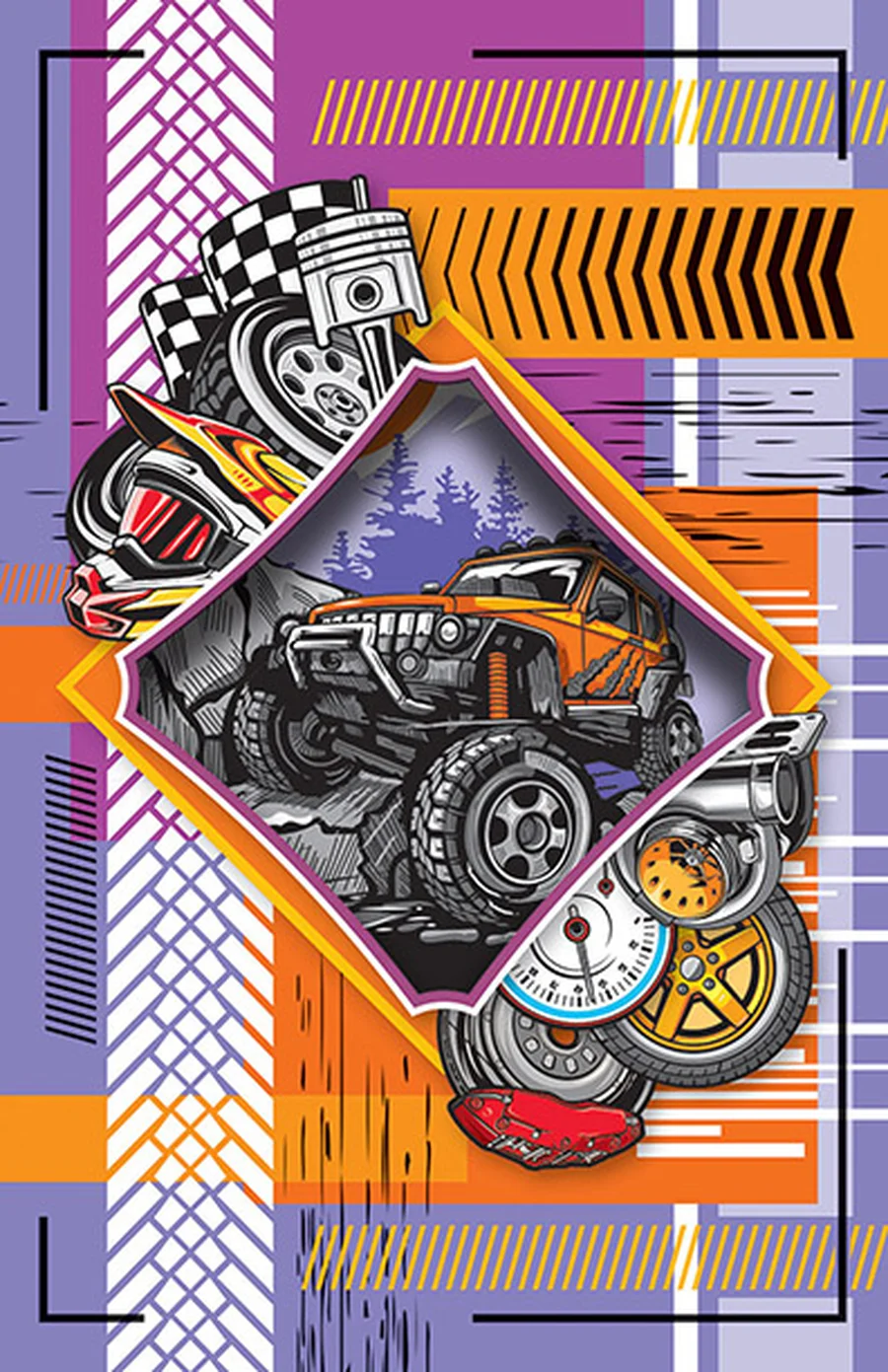 Apunte Troquelado AT16 Offroad — Libreta troquelada ligera para notas rápidas y apuntes de clase.