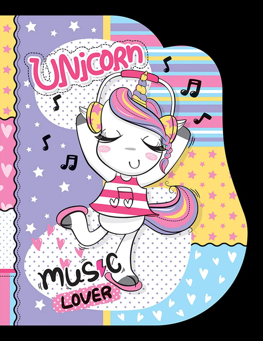 Cuaderno Troquelado LIBT-05 — Cuaderno troquelado escolar de diseño llamativo.