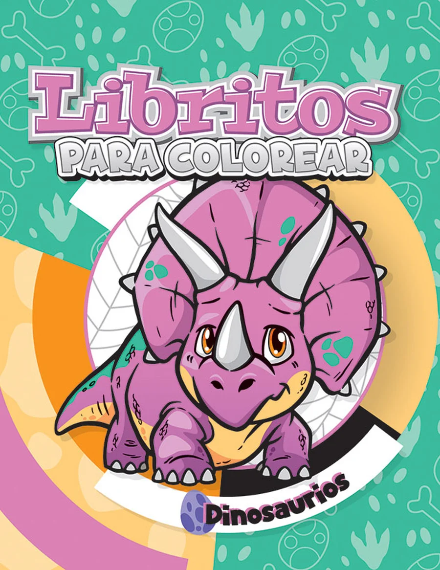 Librito Dinosaurios (Libritos #2) — Librito de colorear compacto, ideal para paquetes escolares y regalos pequeños.