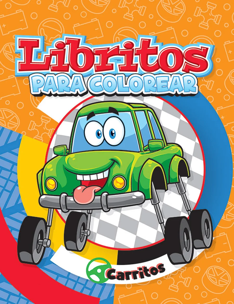 Librito Carritos (Libritos #3) — Librito de colorear compacto, ideal para paquetes escolares y regalos pequeños.