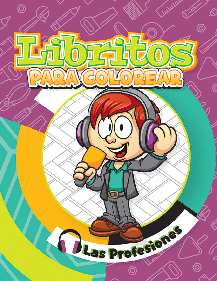 Librito Las Profesiones (Libritos #3) — Librito de colorear compacto, ideal para paquetes escolares y regalos pequeños.