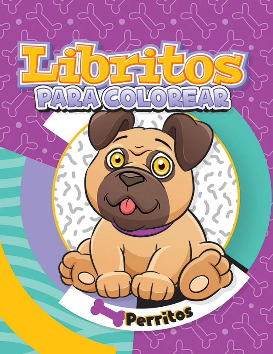 Librito Perritos (Libritos #5) — Librito de colorear compacto, ideal para paquetes escolares y regalos pequeños.