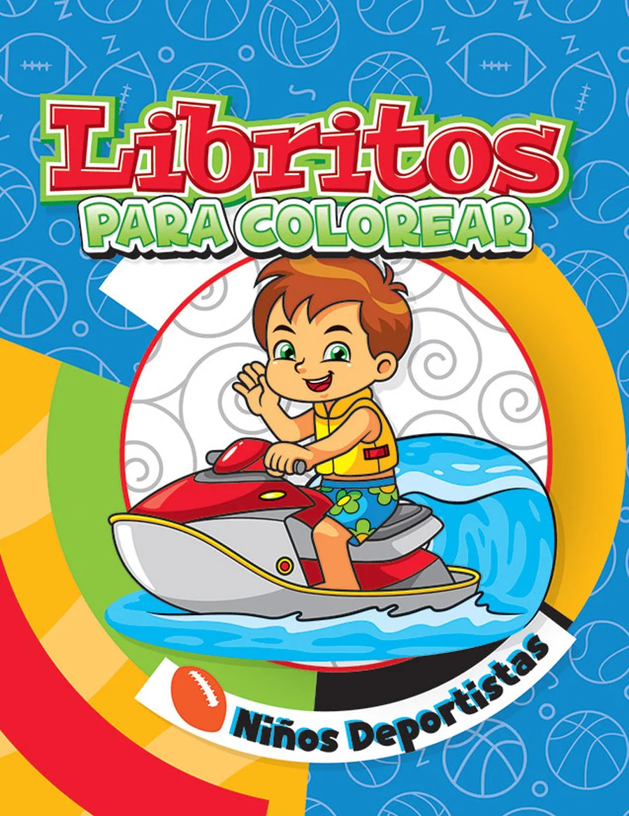 Librito Niños Deportistas (Libritos #6) — Librito de colorear compacto, ideal para paquetes escolares y regalos pequeños.