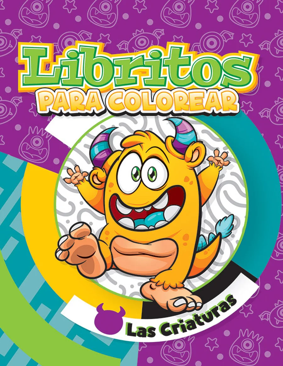 Librito Las Criaturas (Libritos #6) — Librito de colorear compacto, ideal para paquetes escolares y regalos pequeños.