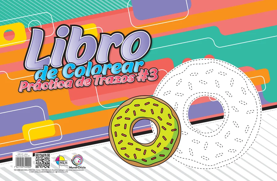 Practicas de Trazos #3 (LIBC2-07) — Guía de desarrollo motriz y caligrafía básica infantil.
