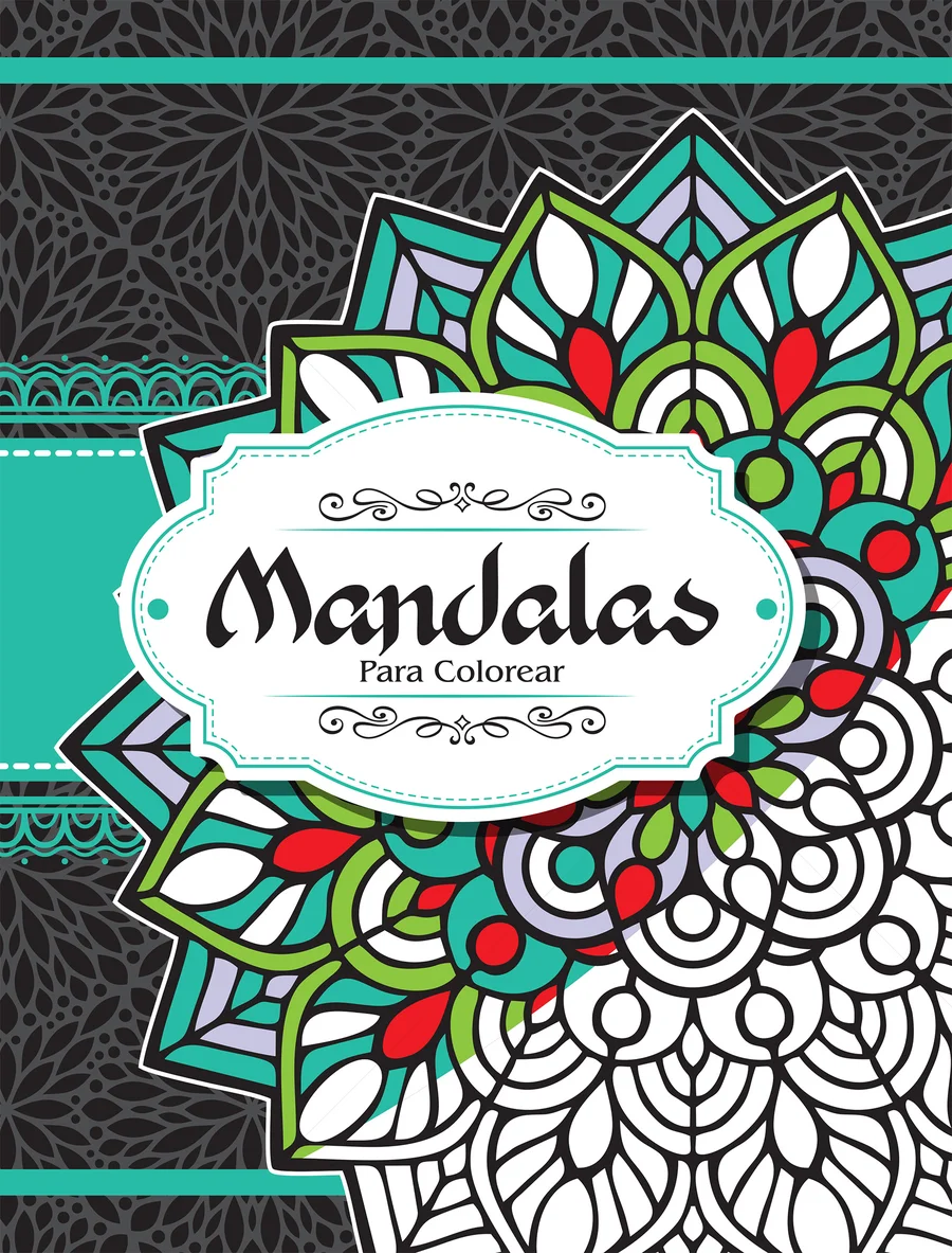 Mandala Flores #2 (LIBC-38) — Mandala floral detallada para relajación, concentración y arte.