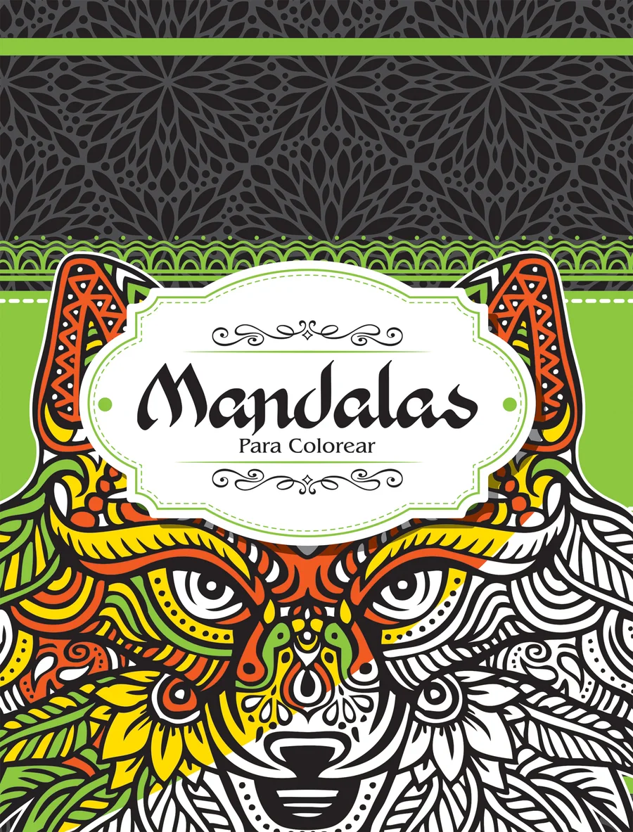 Mandala Animales #2 (LIBC-42) — Mandala con motivos de animales para relajación, concentración y arte.