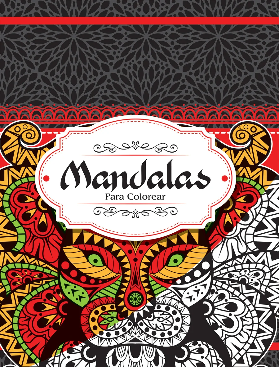 Mandala Animales #3 (LIBC-43) — Mandala con motivos de animales para relajación, concentración y arte.