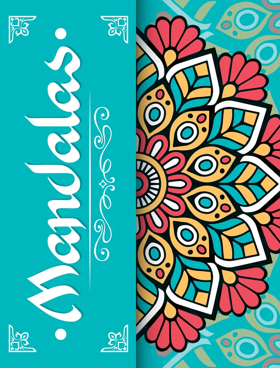 Mandala Flores #6 (LIBC-70) — Mandala floral detallada para relajación, concentración y arte.