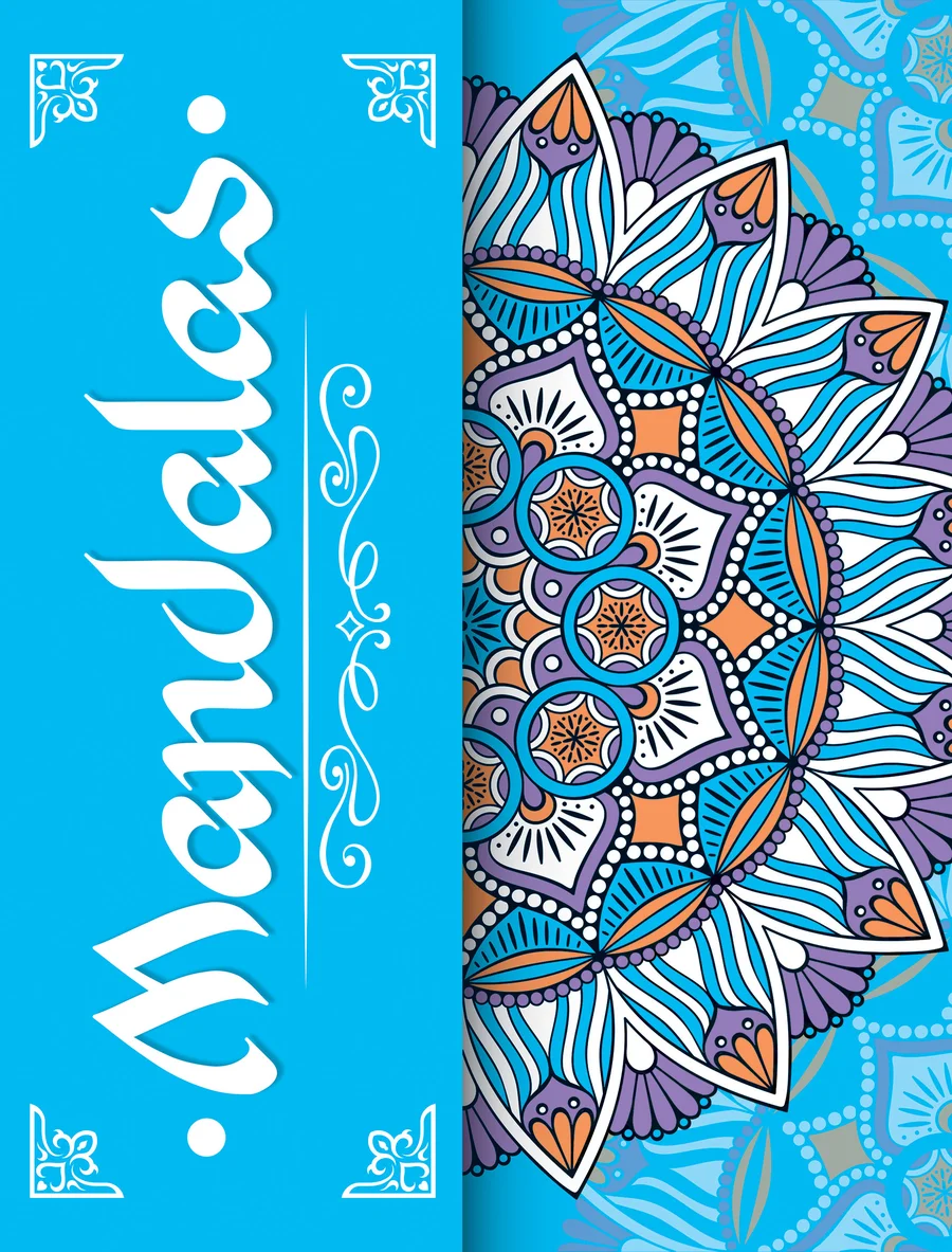 Mandala Flores #7 (LIBC-71) — Mandala floral detallada para relajación, concentración y arte.