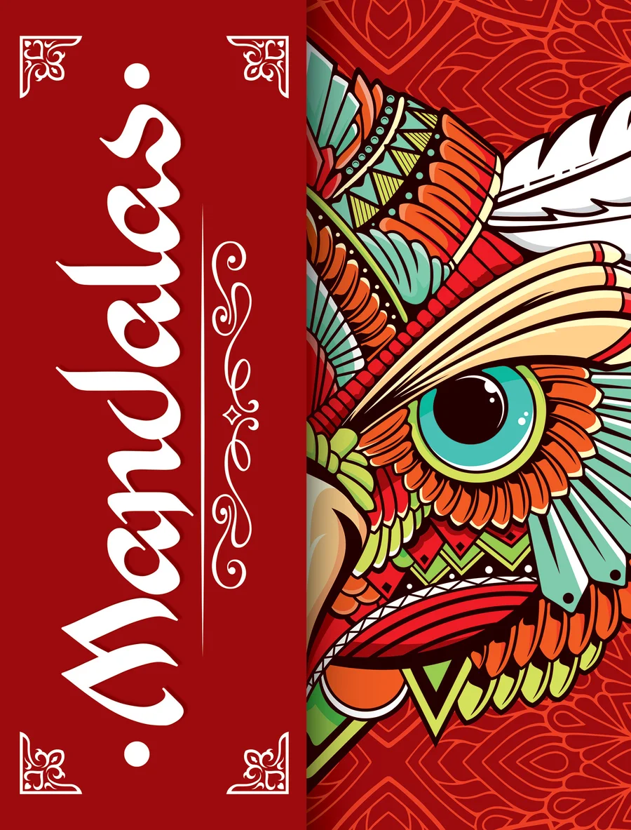 Mandala Animales #4 (LIBC-80) — Mandala con motivos de animales para relajación, concentración y arte.