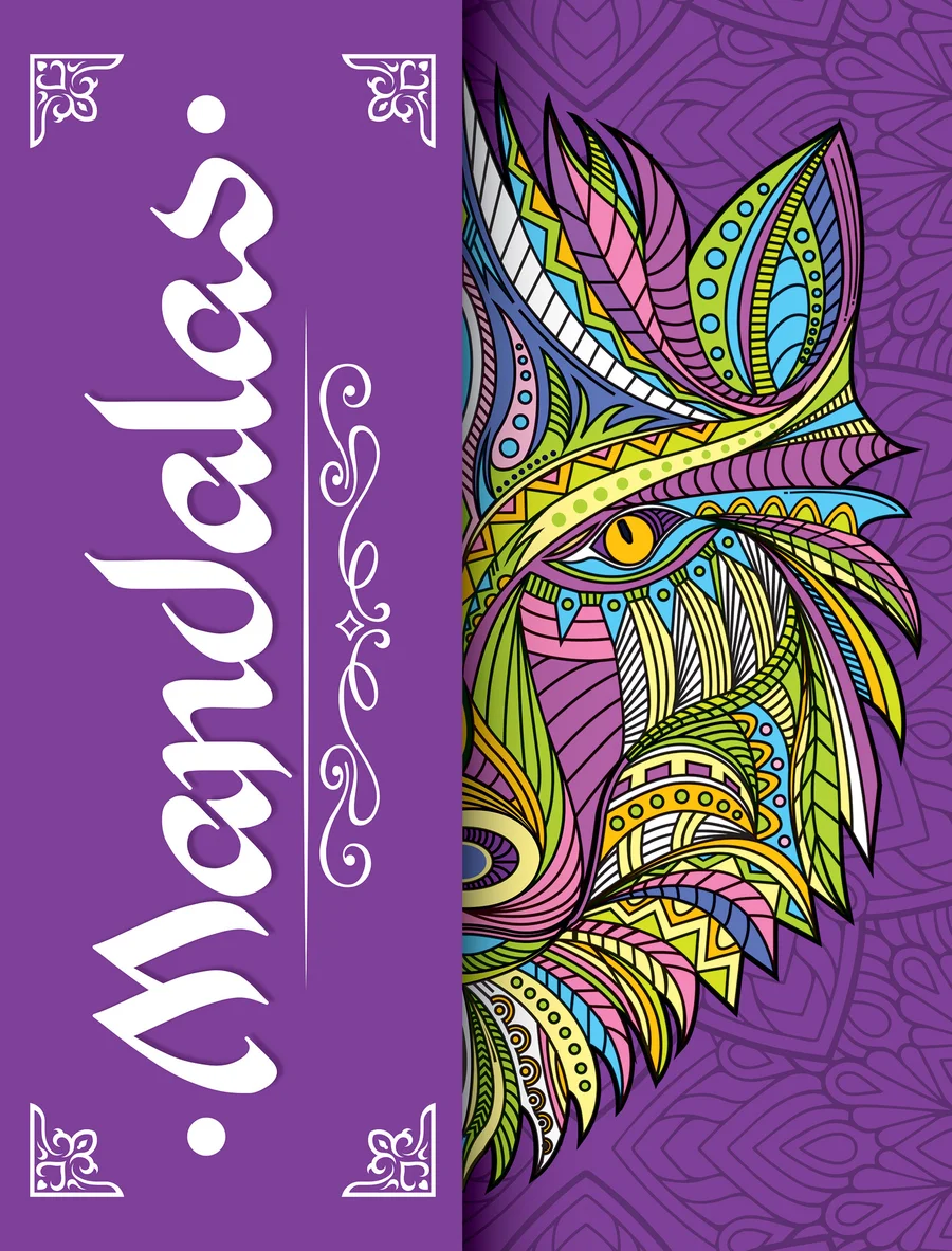 Mandala Animales #5 (LIBC-81) — Mandala con motivos de animales para relajación, concentración y arte.