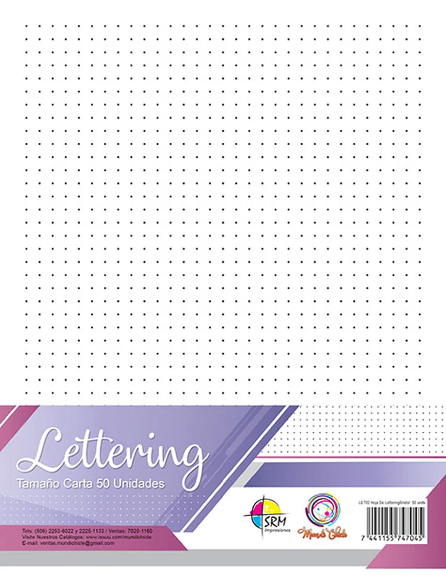 Hoja Lettering 02 — Hoja especial supersuave ideal para plumones y caligrafía artística.