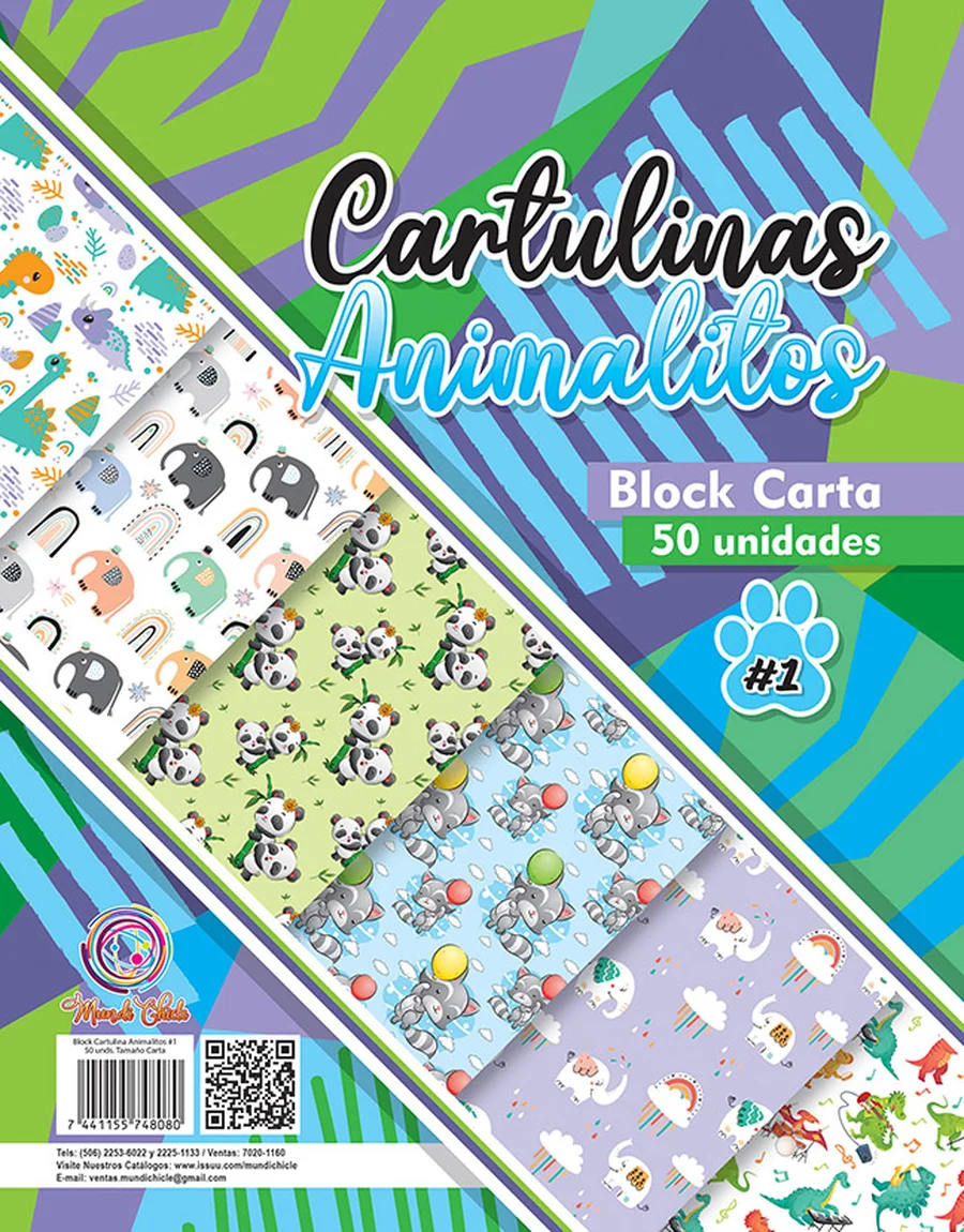Block Estampado Animalitos #1