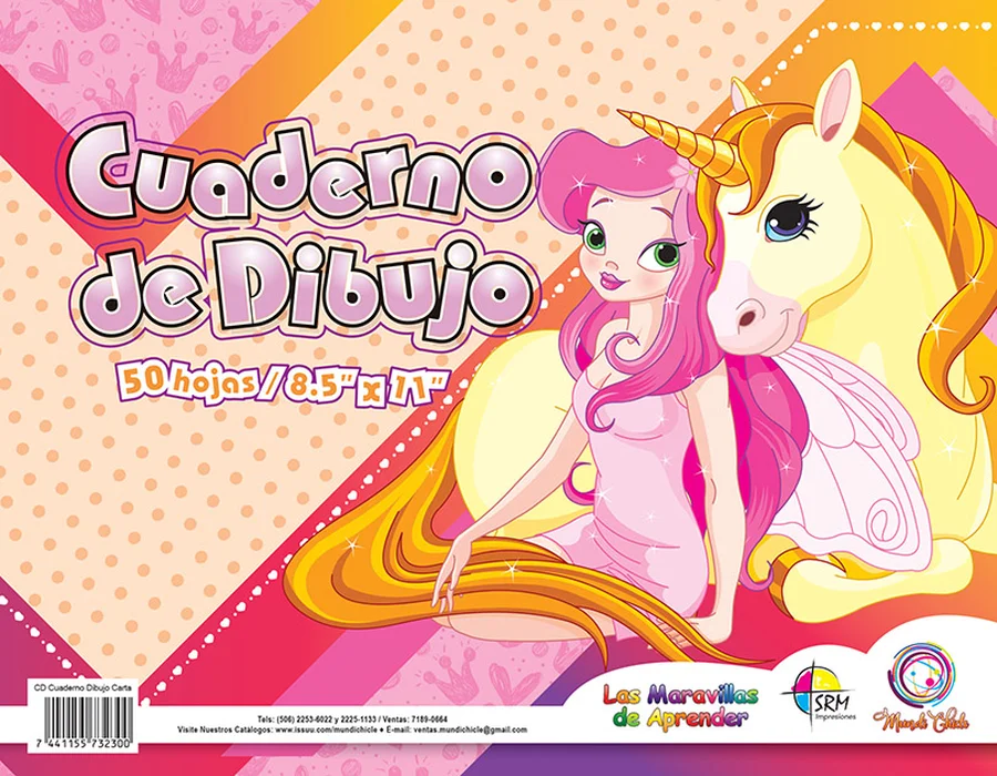Cuaderno de Dibujo Carta CD23 — Hojas en blanco de gramaje superior para bocetos y dibujo libre, tamaño carta.