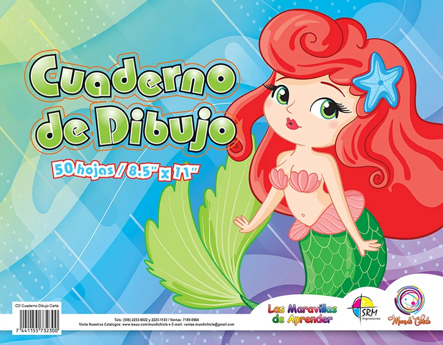 Cuaderno de Dibujo Carta CD24 — Hojas en blanco de gramaje superior para bocetos y dibujo libre, tamaño carta.