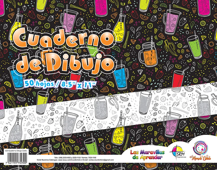 Cuaderno de Dibujo Carta CD30 — Hojas en blanco de gramaje superior para bocetos y dibujo libre, tamaño carta.