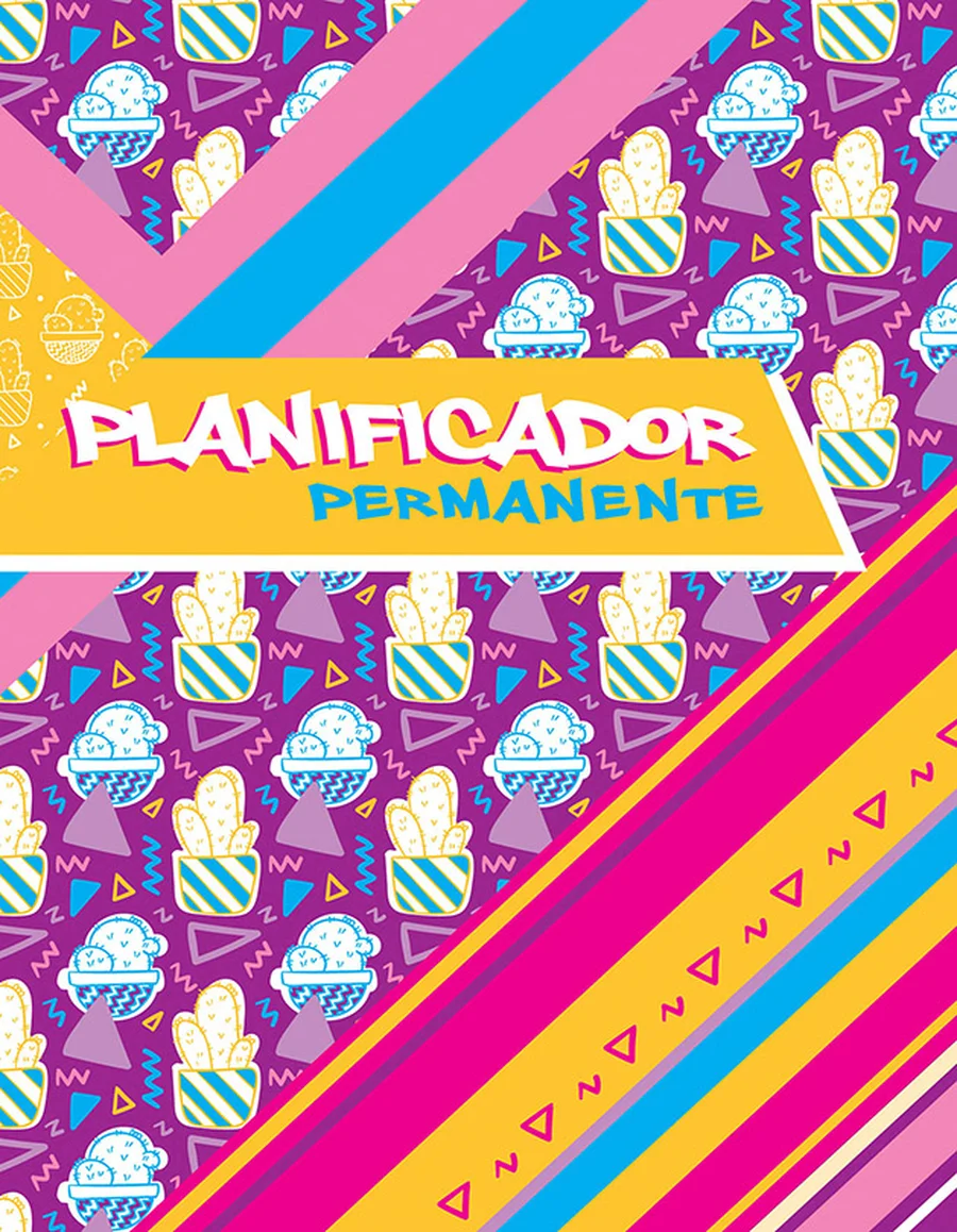Planificador Permanente PLAN 03 — Planificador de escritorio sin fechas preestablecidas, para usar en cualquier momento del año.