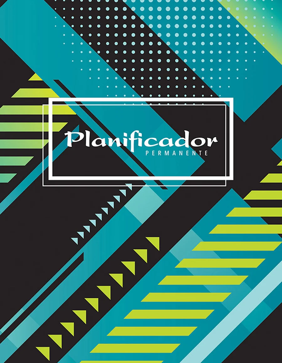 Planificador Permanente PLAN 08 — Planificador de escritorio sin fechas preestablecidas, para usar en cualquier momento del año.