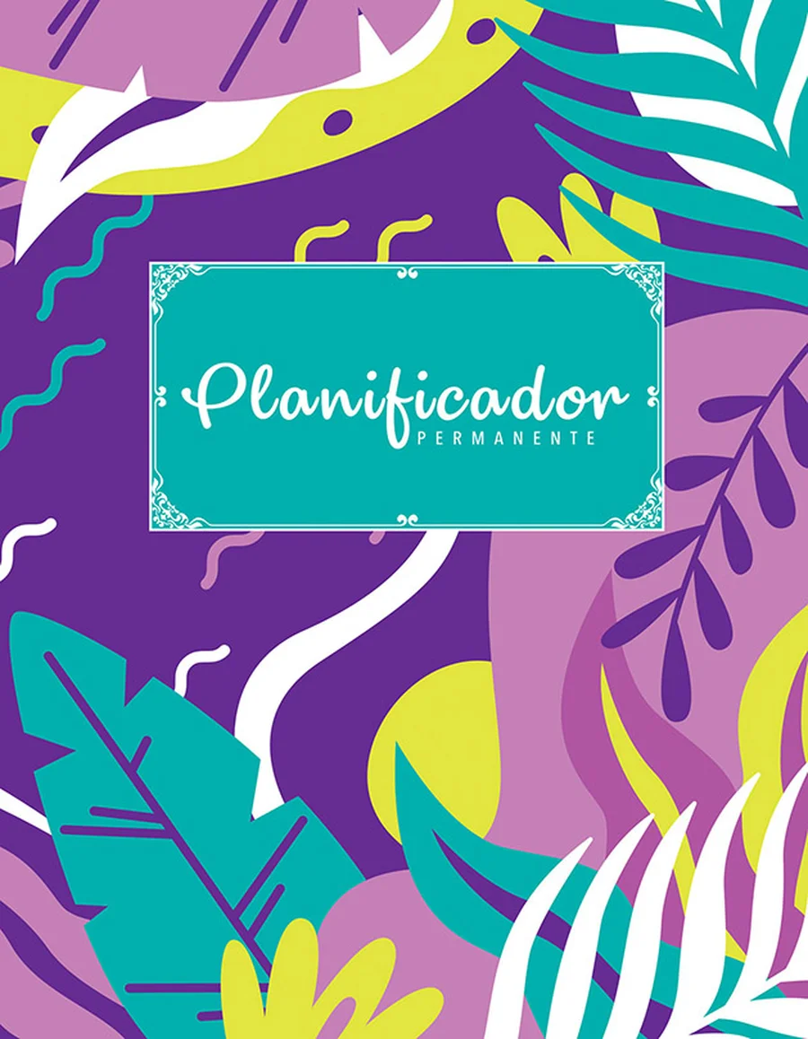 Planificador Permanente PLAN 22 — Planificador de escritorio sin fechas preestablecidas, para usar en cualquier momento del año.