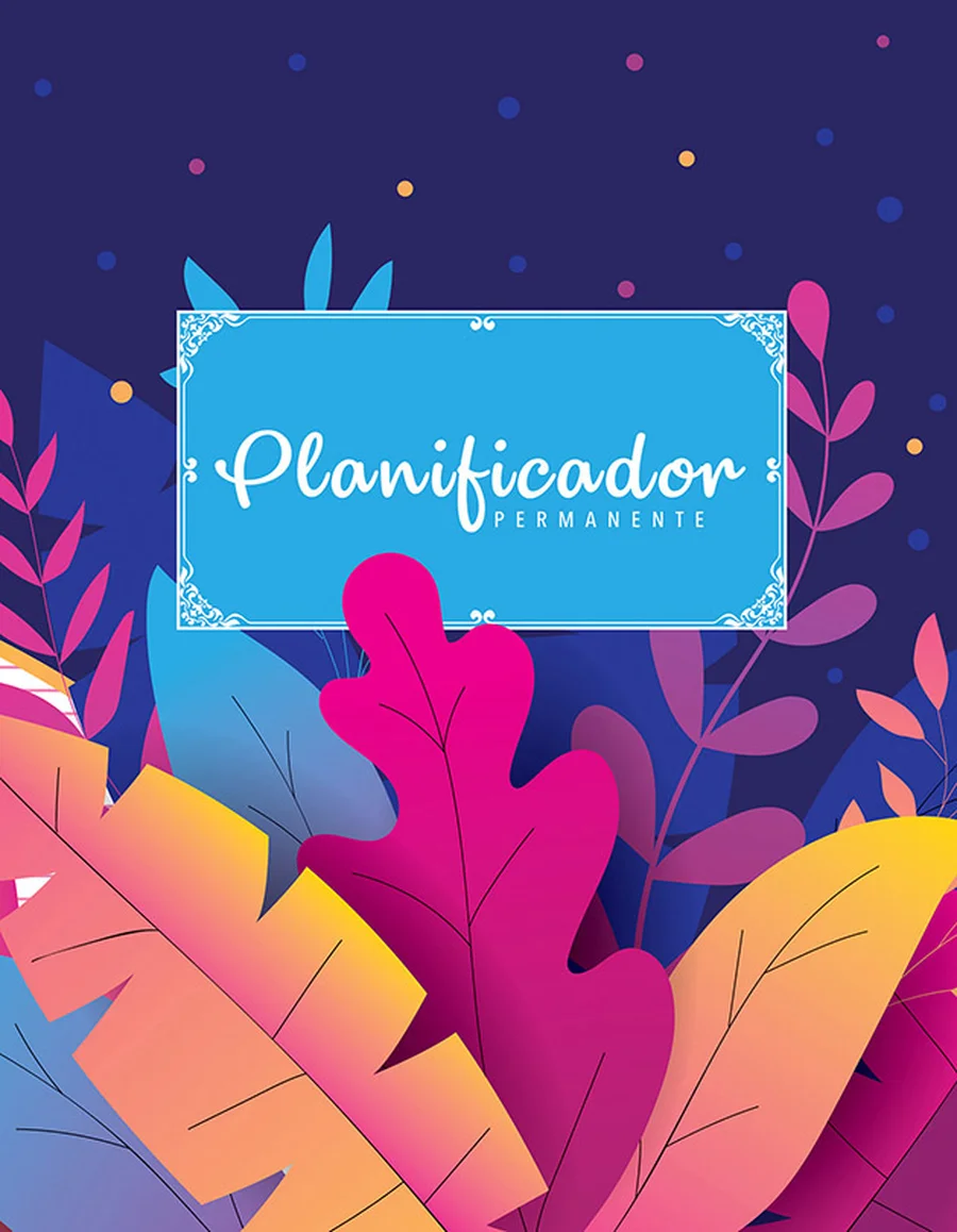 Planificador Permanente PLAN 23 — Planificador de escritorio sin fechas preestablecidas, para usar en cualquier momento del año.