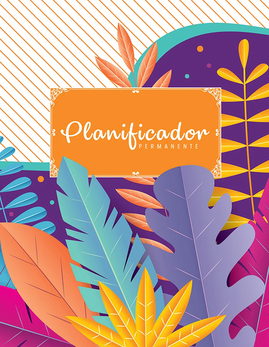 Planificador Permanente PLAN 24 — Planificador de escritorio sin fechas preestablecidas, para usar en cualquier momento del año.