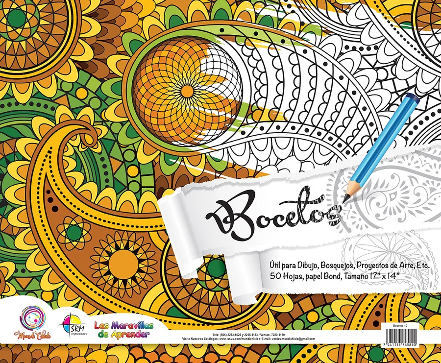 Block de Bocetos 10 — Block de hojas en blanco de gramaje superior para bocetos y dibujo libre.
