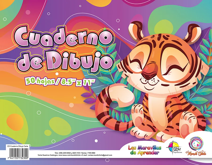 Cuaderno de Dibujo Carta CD20 — Hojas en blanco de gramaje superior para bocetos y dibujo libre, tamaño carta.