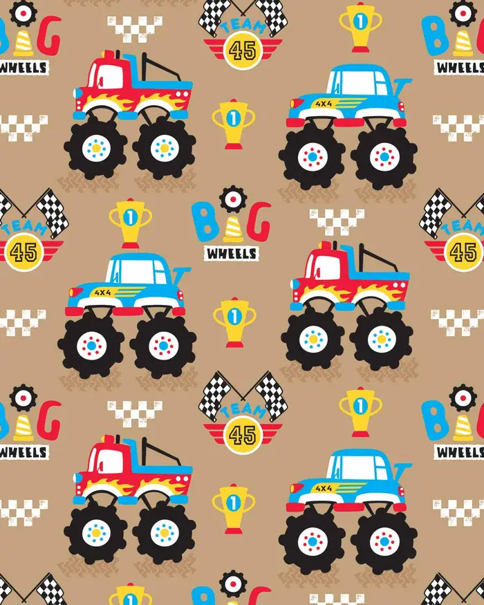 Big Wheels — Papel de regalo con motivo de big wheels, disponible en nuestra colección de papel de regalo.