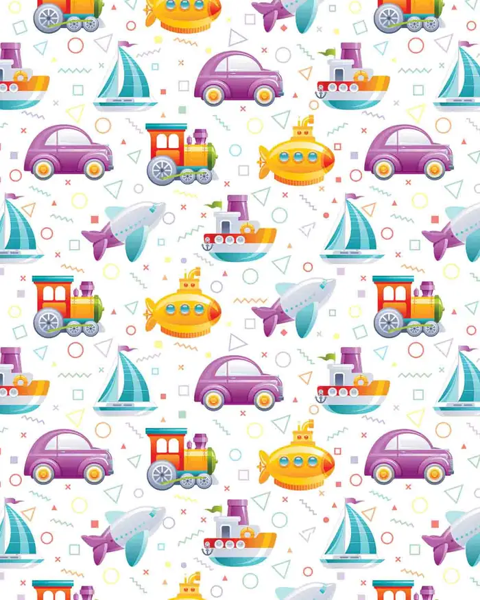 Juguetes Plasticos — Papel de regalo con motivo de juguetes plasticos, un diseño versátil para tu negocio.