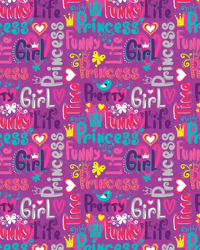 Frases de Princesa — Papel de regalo con motivo de frases de princesa, pensado para destacar en tu vitrina.