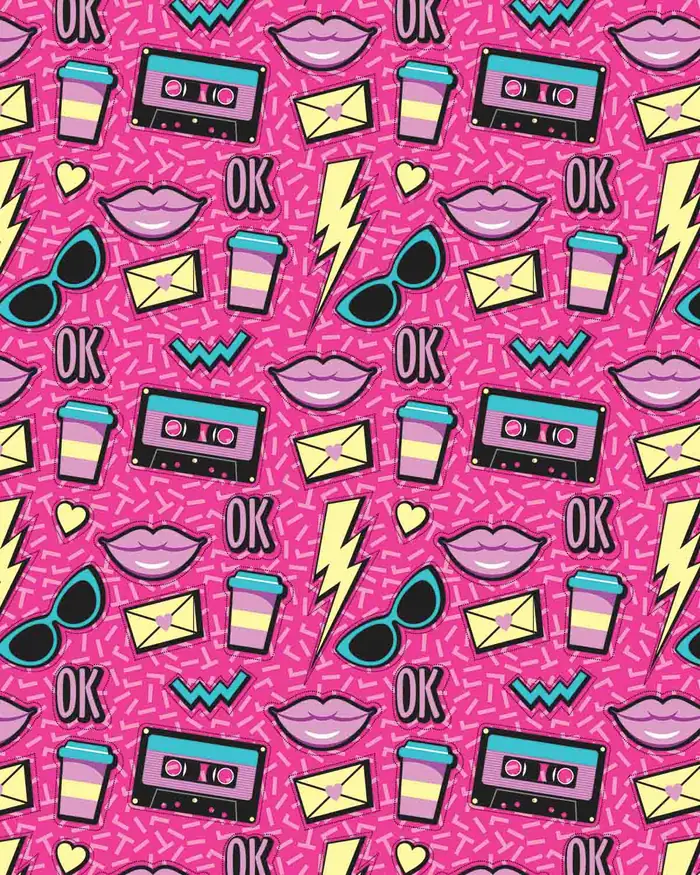 Retro — Papel de regalo con motivo de retro, disponible en nuestra colección de papel de regalo.