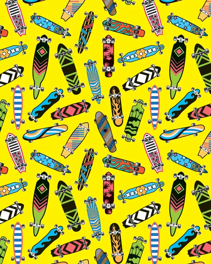 Patinetas — Papel de regalo con motivo de patinetas, un diseño versátil para tu negocio.