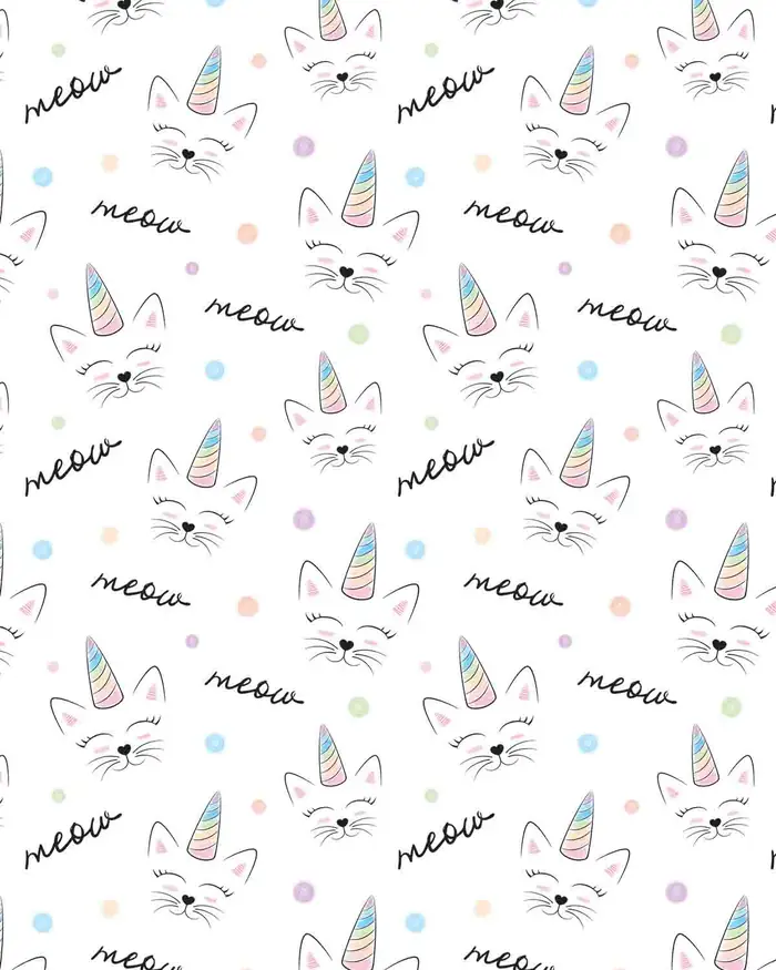 Gatos Unicornios — Papel de regalo con motivo de gatos unicornios, un diseño versátil para tu negocio.