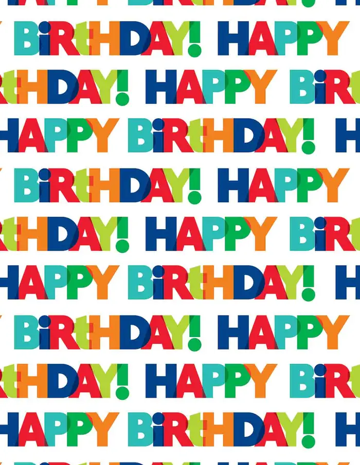 Texto de Fiesta — Papel de regalo con motivo de texto de fiesta, un diseño versátil para tu negocio.