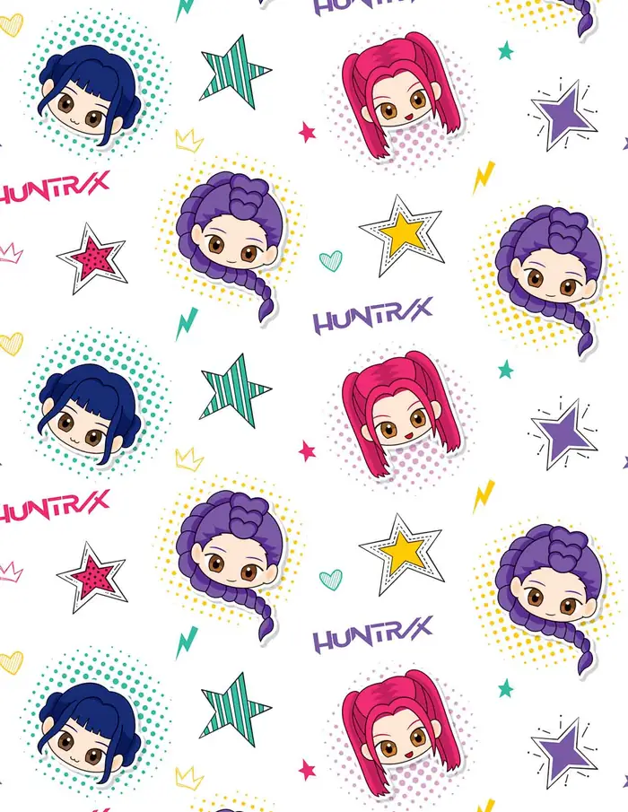 K-Pop Hunters — Papel de regalo con motivo de k-pop hunters, pensado para destacar en tu vitrina.