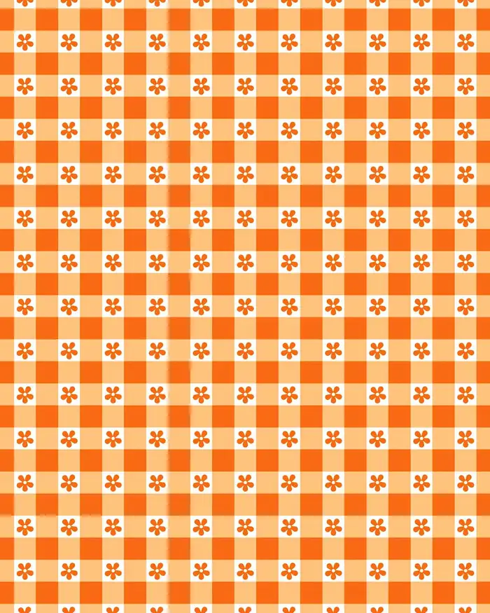 Cuadros Diagonales NARANJA — Papel de regalo con motivo de cuadros diagonales naranja, un diseño versátil para tu negocio.