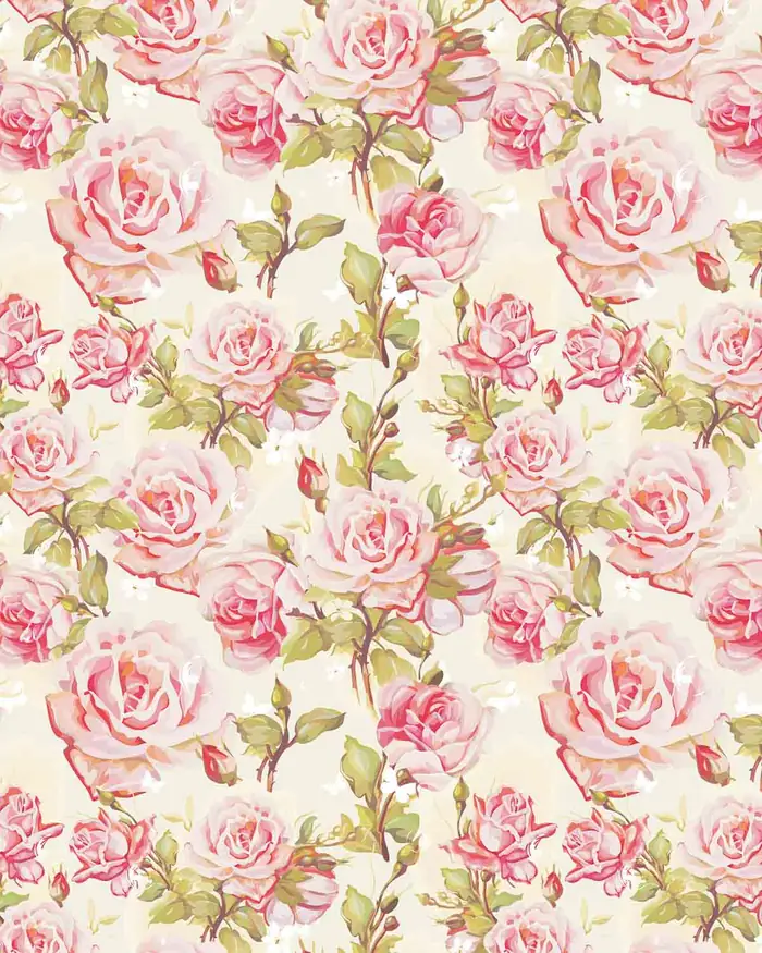 Rosas en Oleo — Papel de regalo con motivo de rosas en oleo, perfecto para envolver cualquier regalo.
