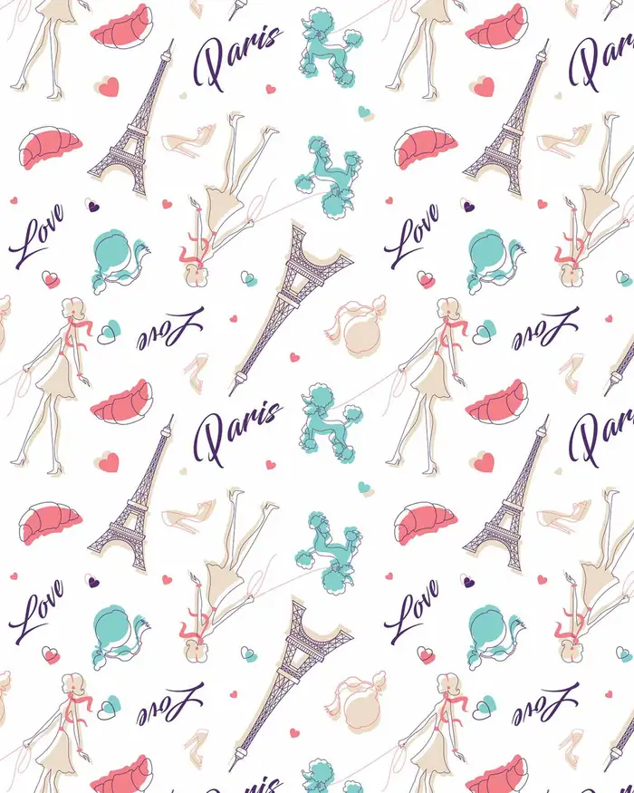 De Paseo Por Paris — Papel de regalo con motivo de de paseo por paris, un diseño versátil para tu negocio.