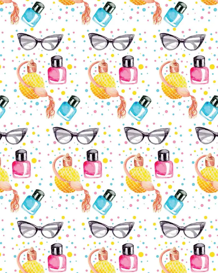 Perfumeria — Papel de regalo con motivo de perfumeria, un diseño versátil para tu negocio.