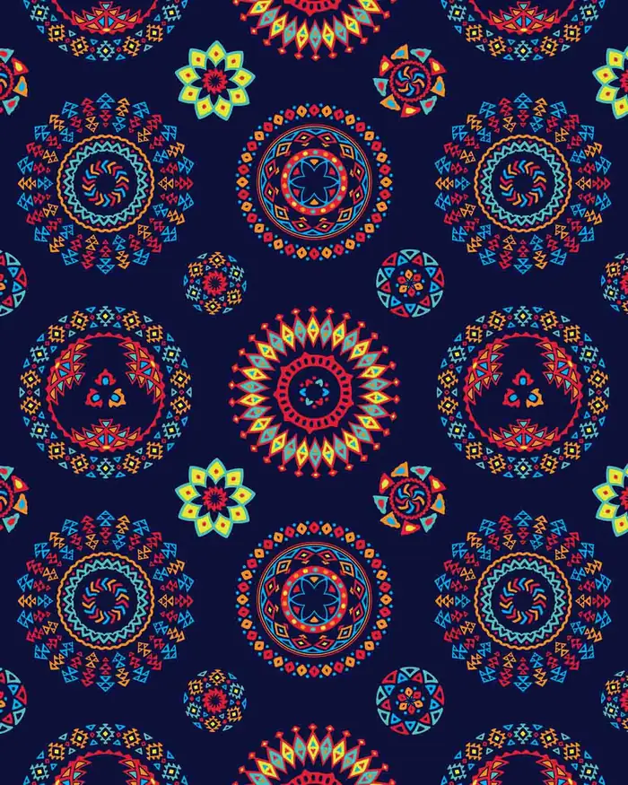 Mandalas Coloridas — Papel de regalo con motivo de mandalas coloridas, pensado para destacar en tu vitrina.