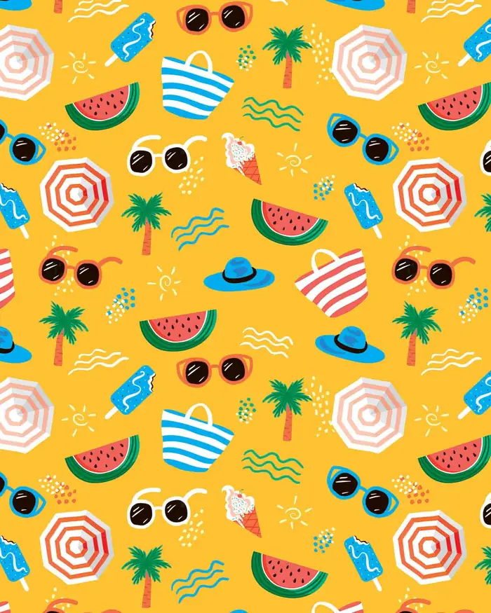 A la Playa — Papel de regalo con motivo de a la playa, ideal para regalos de toda ocasión.