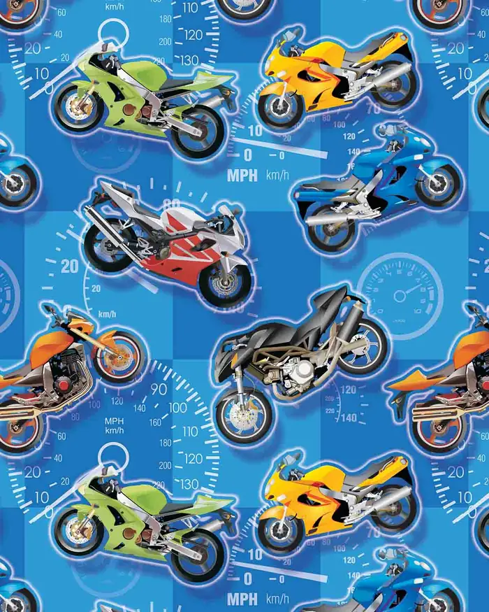 Motosport — Papel de regalo con motivo de motosport, perfecto para envolver cualquier regalo.