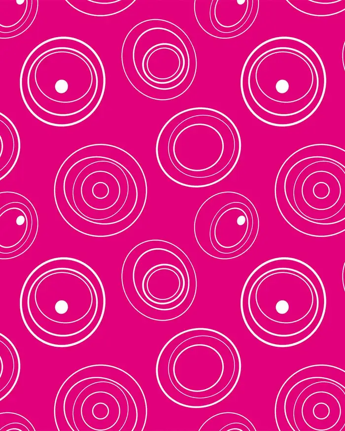 Circulos Rosados — Papel de regalo con motivo de circulos rosados, perfecto para envolver cualquier regalo.