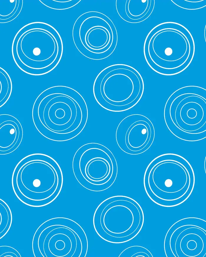 Circulos Turquesa — Papel de regalo con motivo de circulos turquesa, un diseño versátil para tu negocio.