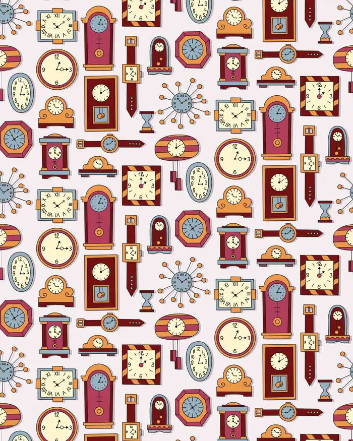 Relojes — Papel de regalo con motivo de relojes, ideal para regalos de toda ocasión.