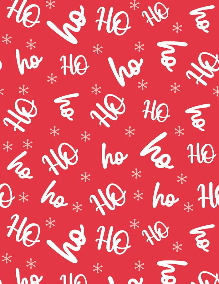 Texto navideño 02 — Papel de regalo navideño con motivo de texto navideño 02, disponible en nuestra colección navideña de papel de regalo.