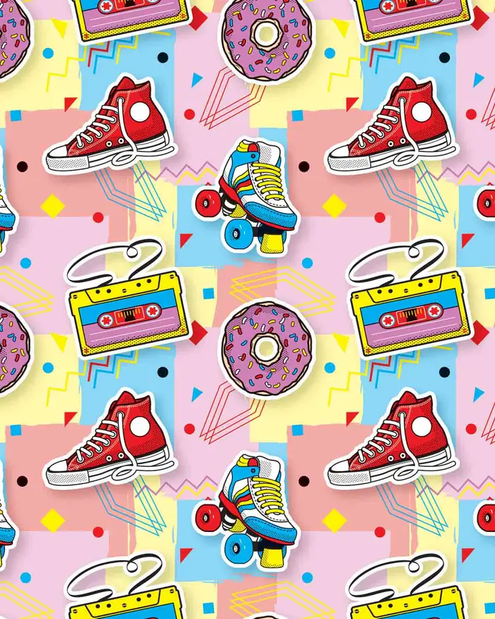 Pop Art — Papel de regalo con motivo de pop art, perfecto para envolver cualquier regalo.